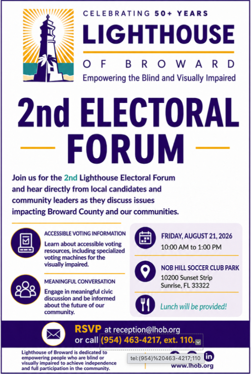 Flyer Electoral forum